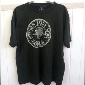 GUINNESS Official Trademark Green Graphic T Shirt. Size XL